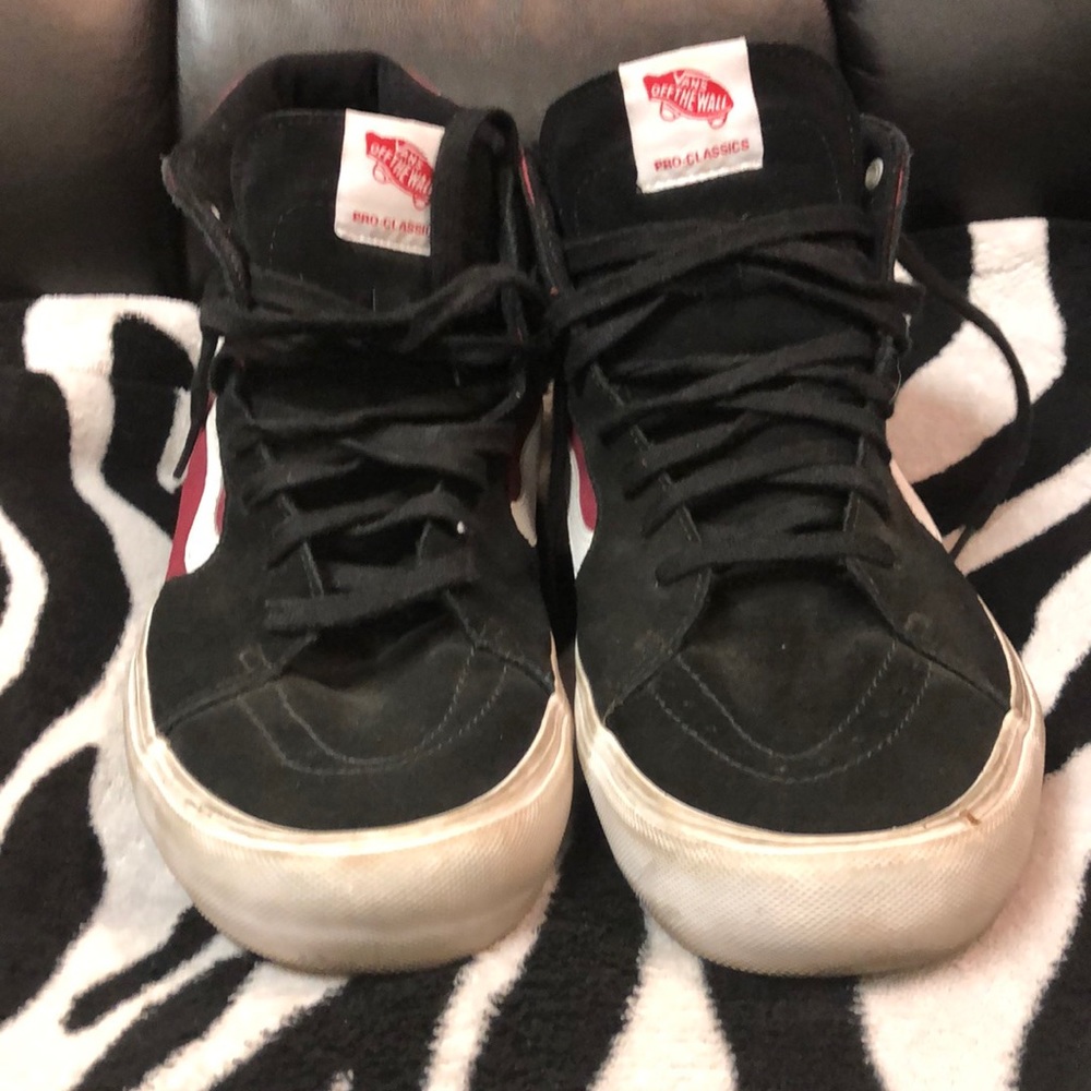 Vans size 13 | red and black